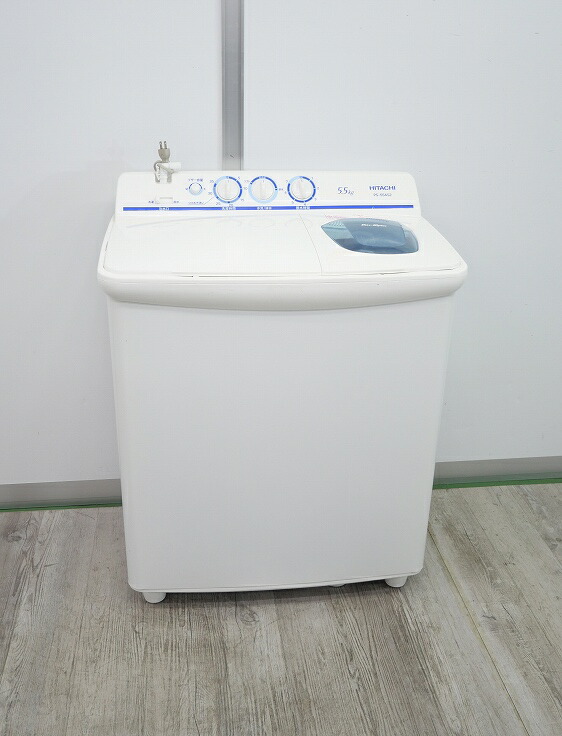【美品】日立 HITACHI 二層式洗濯機 洗濯機 脱水機 PS-H45L PS-H45LCP 2槽式洗濯機 1台 日立 【通販モノタロウ】