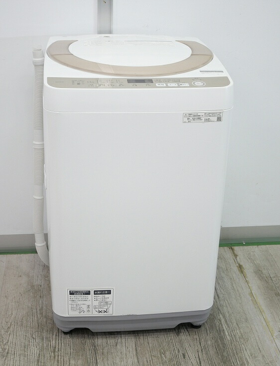 SHARP 全自動洗濯機 ホワイト ES-GE7D-W ES-GE7D-W 全自動洗濯機 ホワイト系 [洗濯7.0kg /乾燥機能無 /上開き