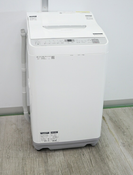 楽天市場】シャープ【SHARP】5.5kgタテ型洗濯乾燥機 シルバー系 ES