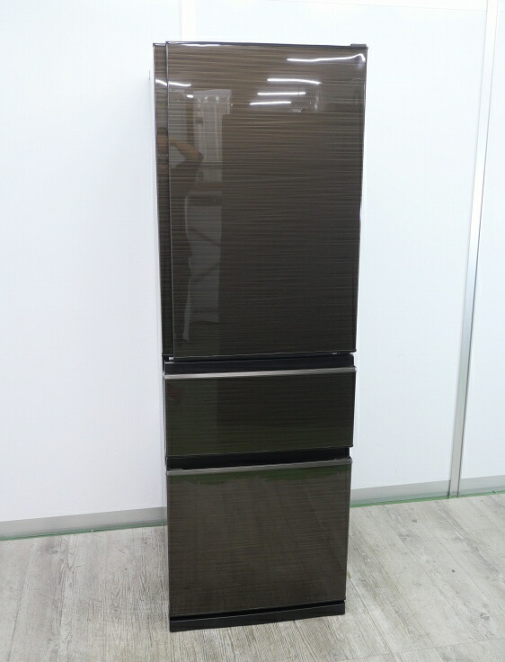 三菱製/4部屋の入り口/2021年式/ 405L/ノンフロン冷蔵凍結器/MR-CD41BKF-BR1