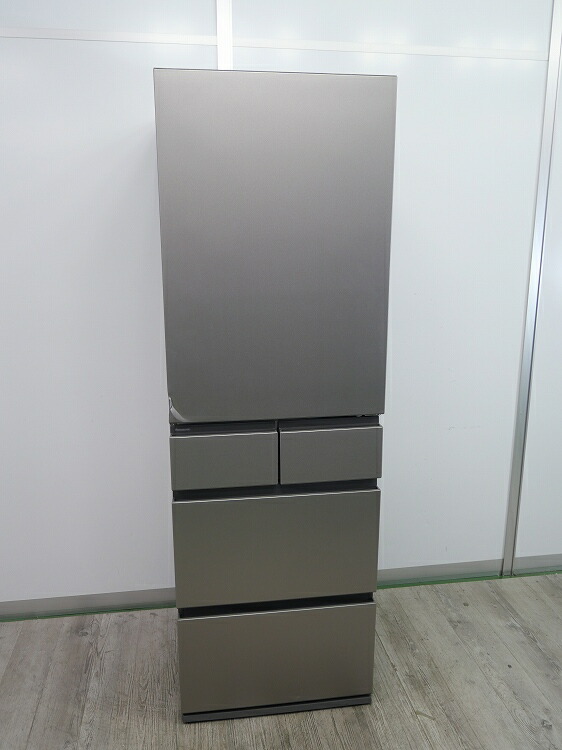 【わけあり未当て嵌める品】Panasonic製/5部屋の入り口/450L/ノンフロン氷る電気冷蔵庫/NR-E45RY2-S
