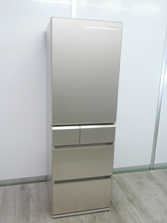 Panasonic製5部屋の入り口/2018年式/406L/ノンフロン冷蔵冷凍器/NR-E413PV-N