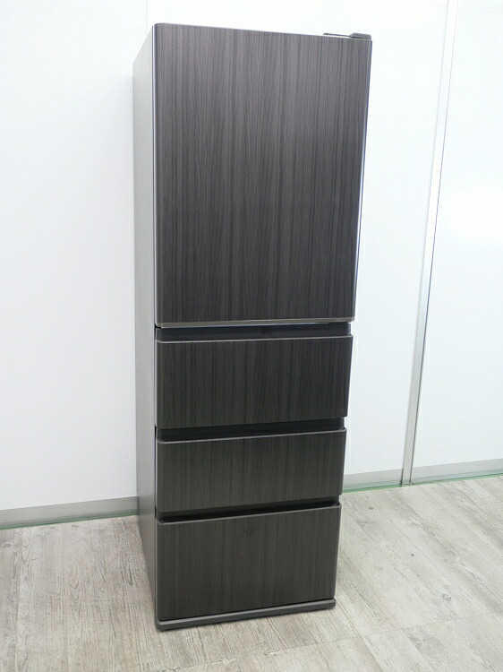 アクア製/4部屋の入り口/2025年式/433L/ノンフロン冷蔵冷凍器/AQR-V43R(K)