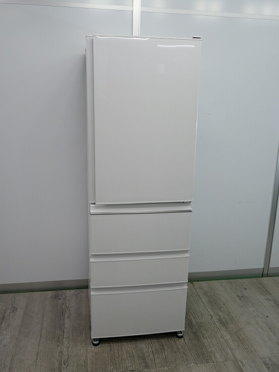 【わけあり未当て嵌める品】三菱製4部屋の入り口/403L/ノンフロン冷蔵冷凍器/MR-N40H-W