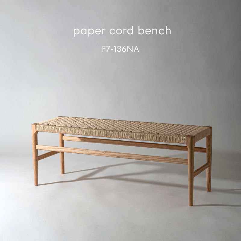 楽天市場】ペーパーコードベンチ F7-136NA 120cm 120サイズ ダイニング