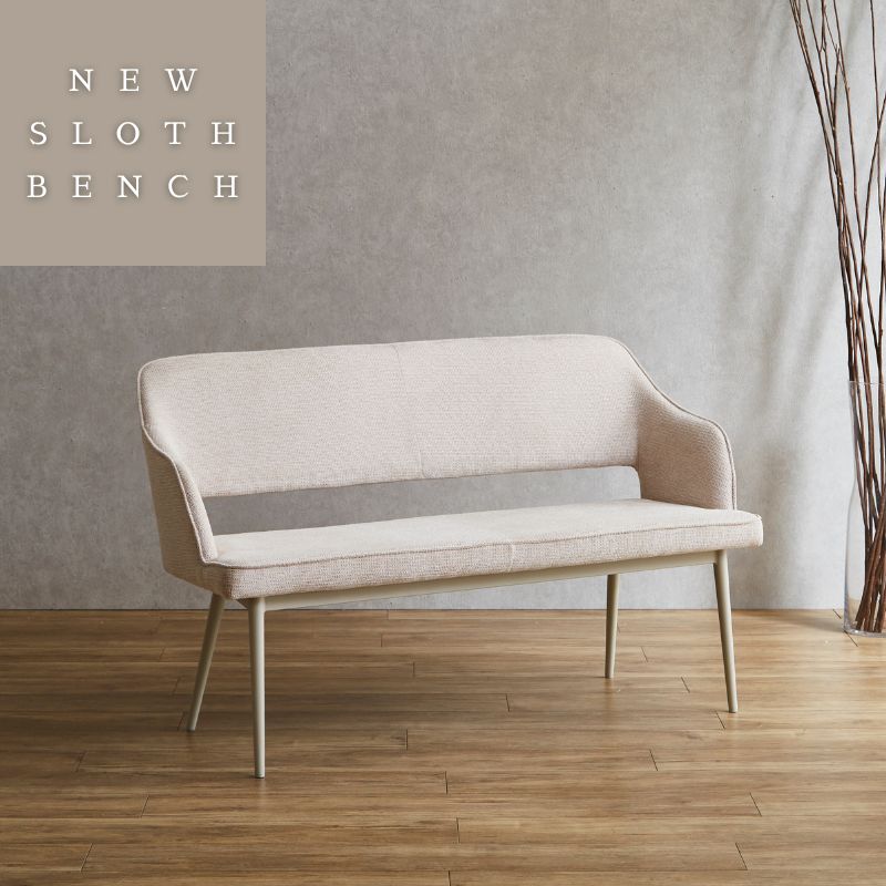 楽天市場】NEW SLOTHベンチ グレージュ 140サイズ ダイニングベンチ 撥