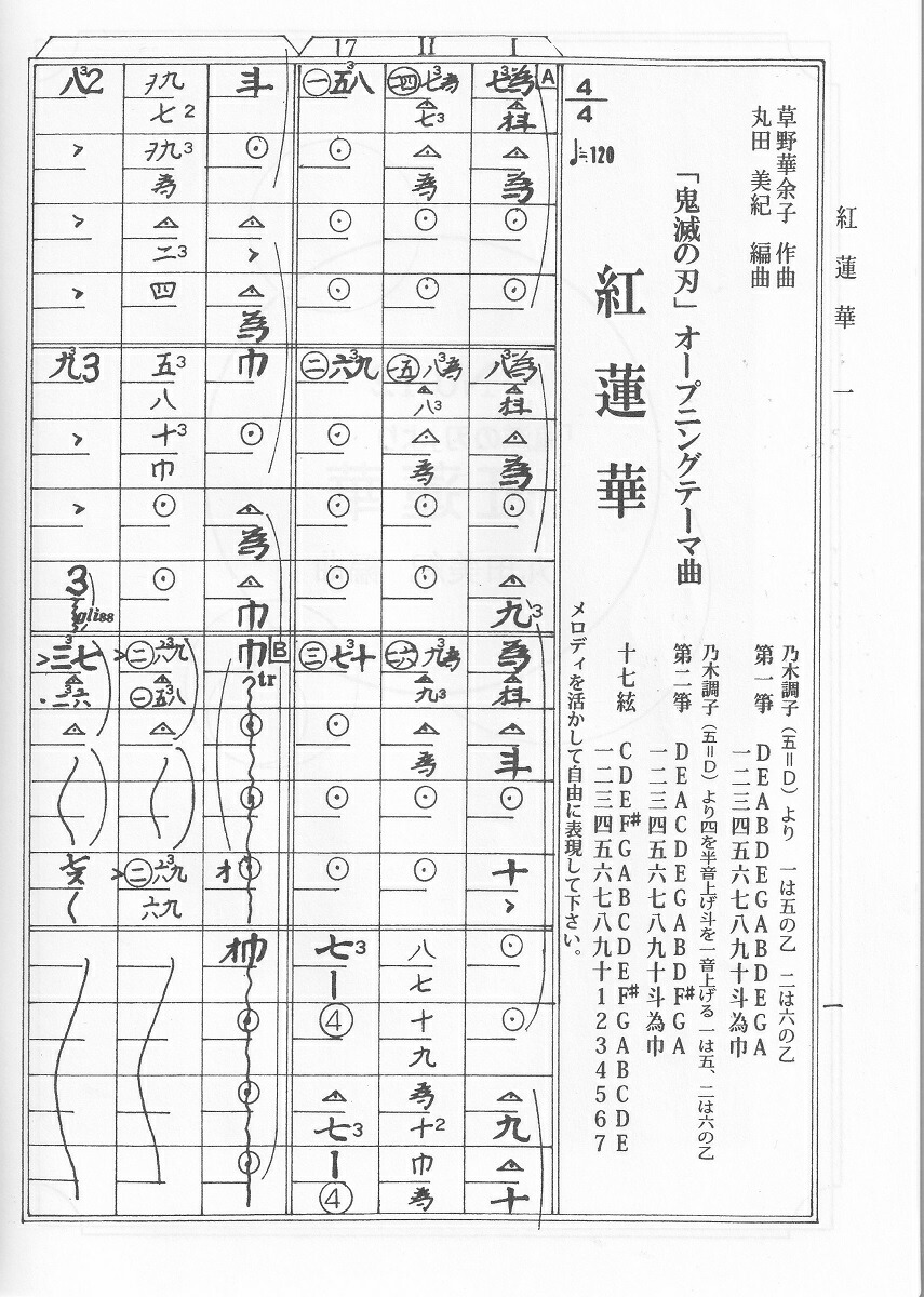 大切な 琴 こと 楽譜 送料込 - 和楽器