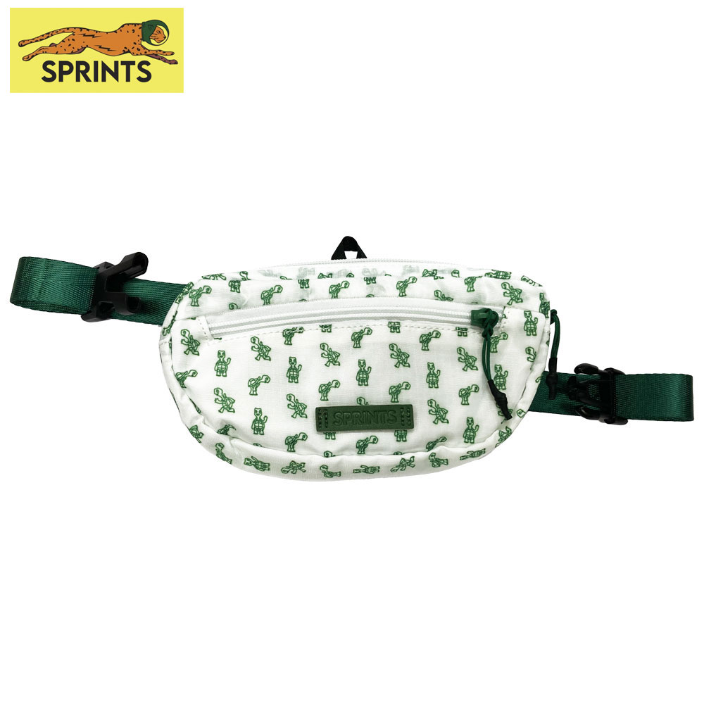 スプリンツ アウトドア ランニング バッグ スリングイットバッグ Sling It Bag SIB ホワイト×グリーン カメ 亀
