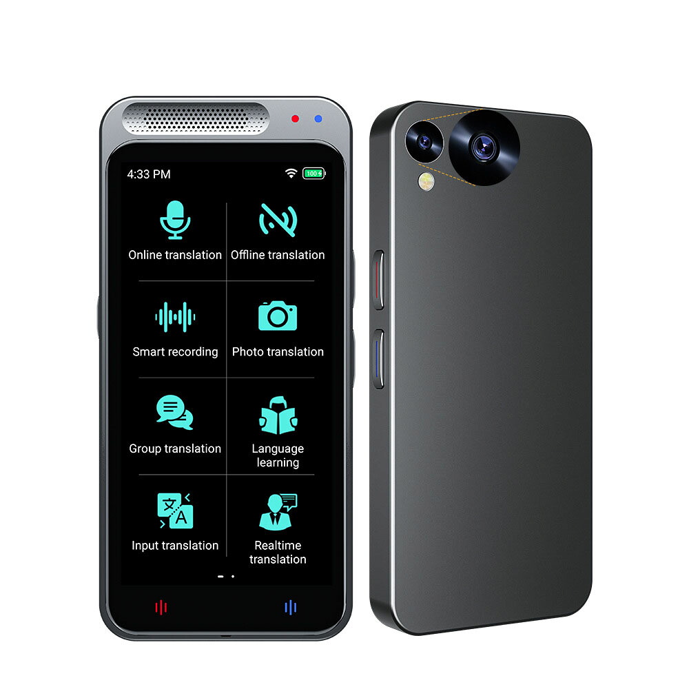 新型AI 翻訳機スマート翻訳機Z6リアルタイム相互翻訳オフラインベストセラー翻訳機リアルタイム翻訳オーディオ翻訳写真翻訳カメラ翻訳オフライン翻訳オンライン翻訳音声翻訳283カ国/地域139言語対応｜Forest