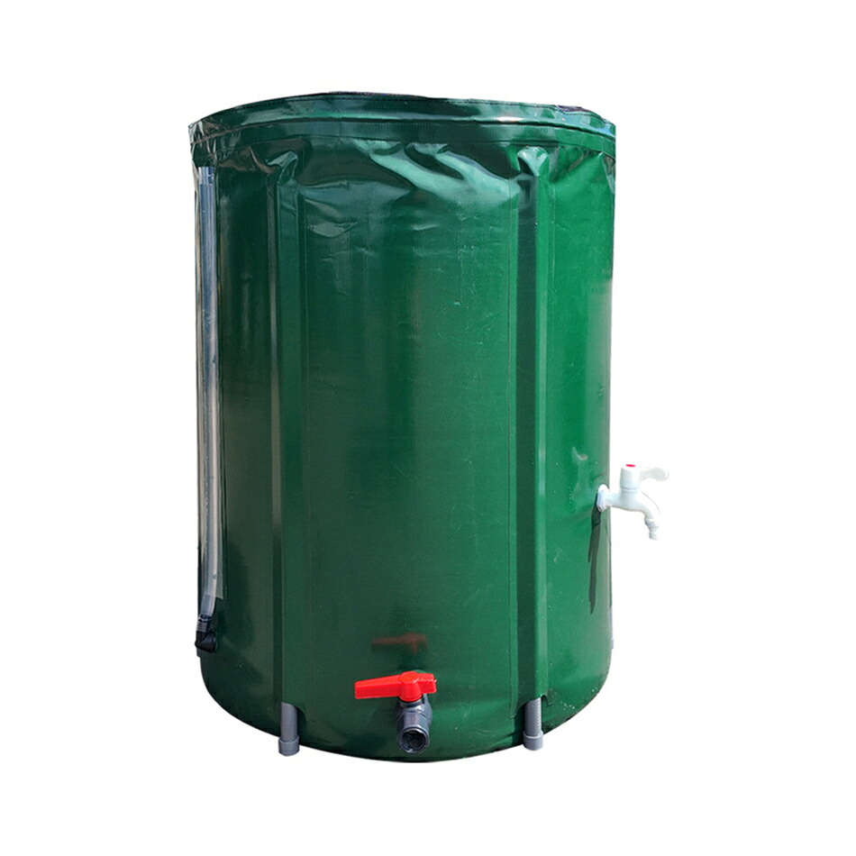 雨水タンク 家庭用 集水器 貯水タンク 50/100/160/200L 折りたたみ式 ウォーターバケツ 防災 屋外用 園芸植物灌漑可能 雨を貯めて節水 貯留タンク 簡単設置 蛇口式 農業 緊急給水 雨水収集用