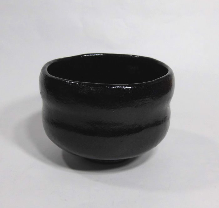 茶碗　黒楽　鉢開き　長次郎写｜川上商店