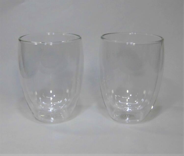 【楽天市場】Pyrex Double wall glass ダブルウォールグラス2個 350ml 2pcs：川上商店