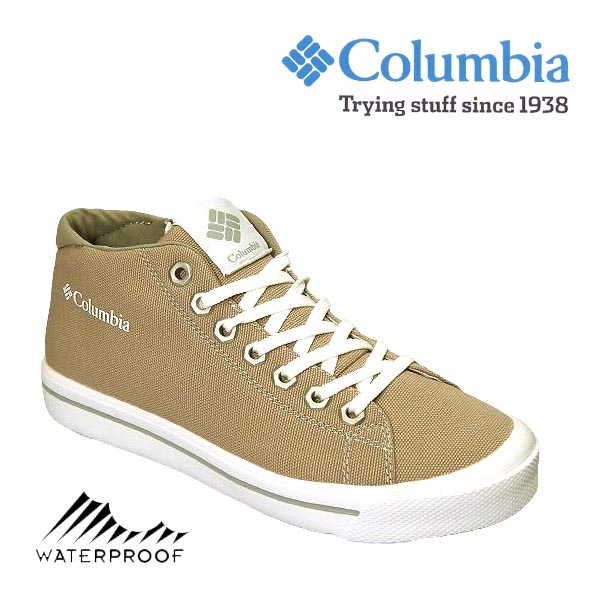 コロンビア レディース 雨合羽 レインスニーカー ホーソンレイン ミッド お水校正刷り columbia HAWTHORNE RAIN MID WATERPROOF YU6041 271 Ancient Fossil ベージュ系 レインシューズ 雨 ユニ一発やる 【貨物輸送無料】