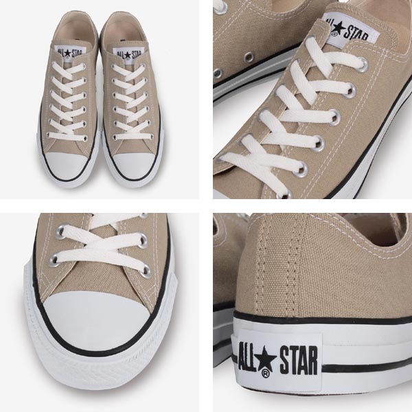 楽天市場 コンバース ベージュ キャンバス オールスター カラーズ ハイカット ローカット メンズレディーススニーカー Converse Canvas Allstar Hi Ox 送料無料 シューズ スニーカーカワカミ靴店