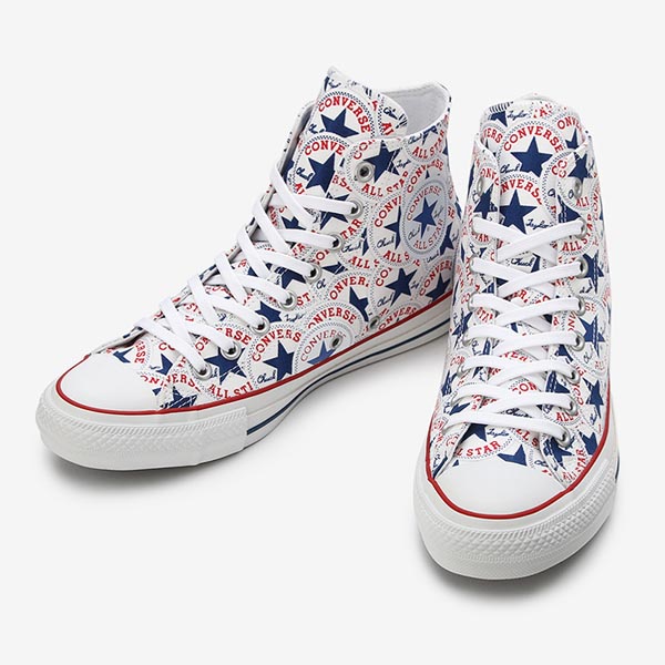 楽天市場 コンバース オールスター メンズ レディース スニーカー １００ メニーパッチ ハイカット 100周年モデル Converse Allstar100 Manypatch ホワイト 白 セール 送料無料 シューズ スニーカーカワカミ靴店