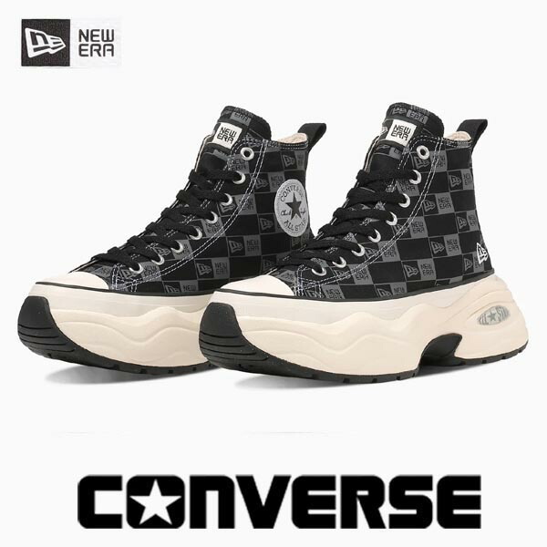 コンバース オールスター R  サルゼ調教師 ご機嫌とり捨てる NEW ERA CONVERSE ALLSTAR R SURGETRAINER HI / NE31312420 ニュー内鰓  スニーカー メンズ レディース 黒いこと 黒 厚底 ボリュームソール