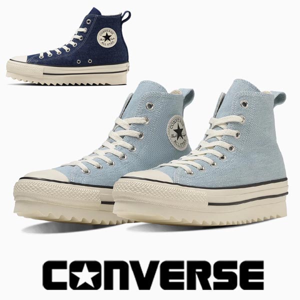 コンバース オールスター シャークソール HI ブルー 青 厚底 コンバース CONVERSE ALL STAR SHARKSOLE HI（コンバース