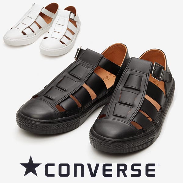 楽天市場 コンバース オールスタークップ グルカサンダル ホワイトブラック Converse Allstar Coupe Gurkha Sandal Ox メンズ レディース レザー スニーカー ローカット 送料無料 シューズ スニーカーカワカミ靴店