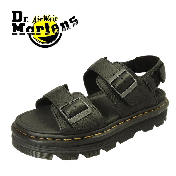 ドクターマーチン サンダル メンズ ZEBZAG ゼブザグ ブラック 本革 厚底 ミュール スリッポン レザーサンダル Dr.Martens 黒 カジュアル おしゃれ アウトドア 音楽フェス 43398001 送料無料
