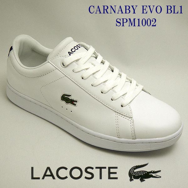 楽天市場 ラコステ スニーカー メンズ レザー Carnaby Evo Bl1 ホワイト 白 Lacoste Spm1002 001 カーナビー 靴シューズ 送料無料 シューズ スニーカーカワカミ靴店