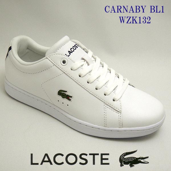 楽天市場 ラコステ レディースレザースニーカー Carnaby Bl1 ホワイト白 001 Lacoste カーナビー Wzk132 靴シューズ １０ Off 送料無料 シューズ スニーカーカワカミ靴店