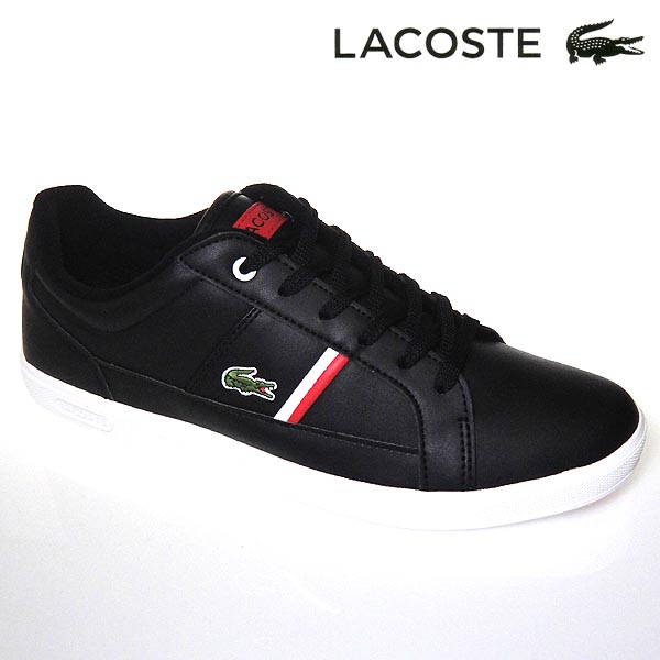 楽天市場 ラコステ レザースニーカー メンズ Europa 01 1 ブラック ホワイト 黒 白 Lacoste Sm 312 ヨーロッパ 送料無料 シューズ スニーカーカワカミ靴店