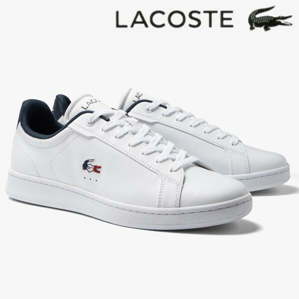 楽天市場】ラコステ スニーカー メンズ レザー CARNABY PRO BL23 1 ホワイト/ネイビー 白 lacoste 45SMA0110  042 カーナビー 靴 シューズ 【送料無料】 : シューズ＆スニーカーカワカミ靴店