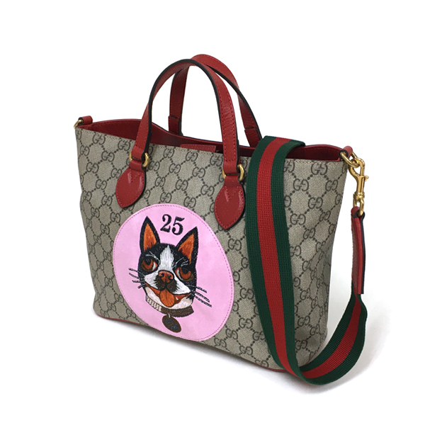 GUCCI ボスコ犬 ボストンテリア クラッチバッグ ポーチ-