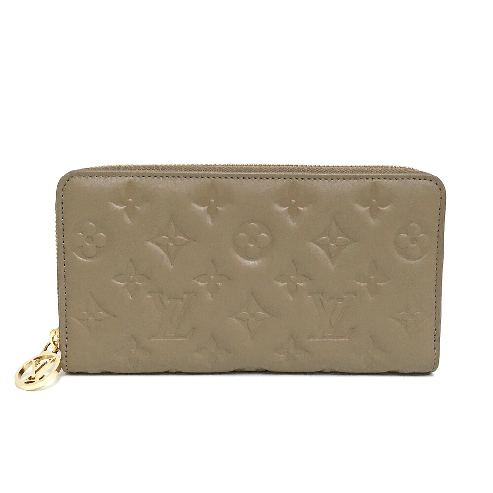 [未使用] ルイヴィトン クッサン ジッピーウォレット M81511 長財布 ラウンドファスナー ベージュ ラムスキン LOUIS VUITTON LV [中古]｜質かわむら店
