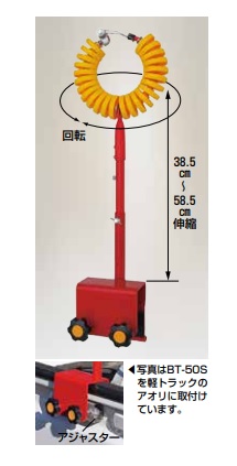 ハラックス アオリ用ホースガイド（軽トラック用） BT-50S 動噴　防除機