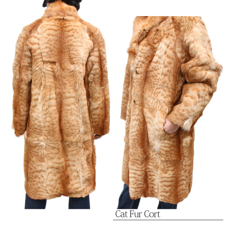 kawanotajimaya Rakuten Global Market Cat fur LongFur Coat 38202110