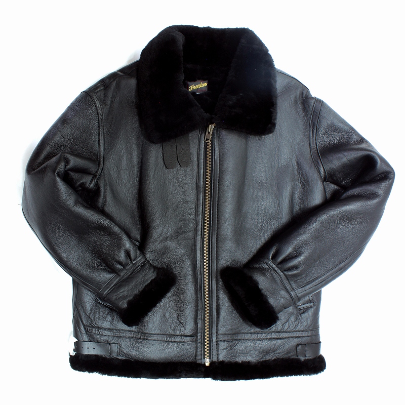 kawanotajimaya: Men's B-3 Sheepskin&mouton leather jacket(6818