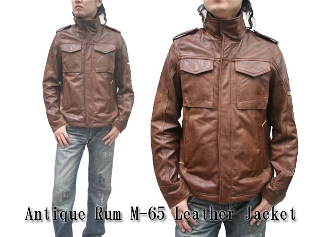 クラフター/CRUFTER)LEATHER FIELD JACKET M-65 レザー フィールド