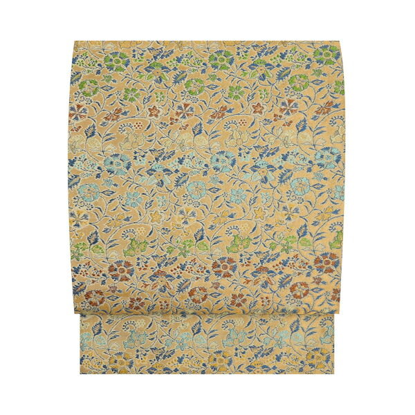 龍村美術織物 早雲寺文台裂文様 金襴　全通袋帯 【中古】