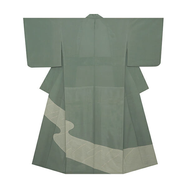 波の模様 友禅に手刺繍附下 絽着物【中古】|銀座かわの屋