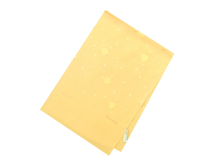 【おつとめ品!】帯揚げ丹後ちりめん絹100%モール糸使用クリーム色【新品】|銀座かわの屋