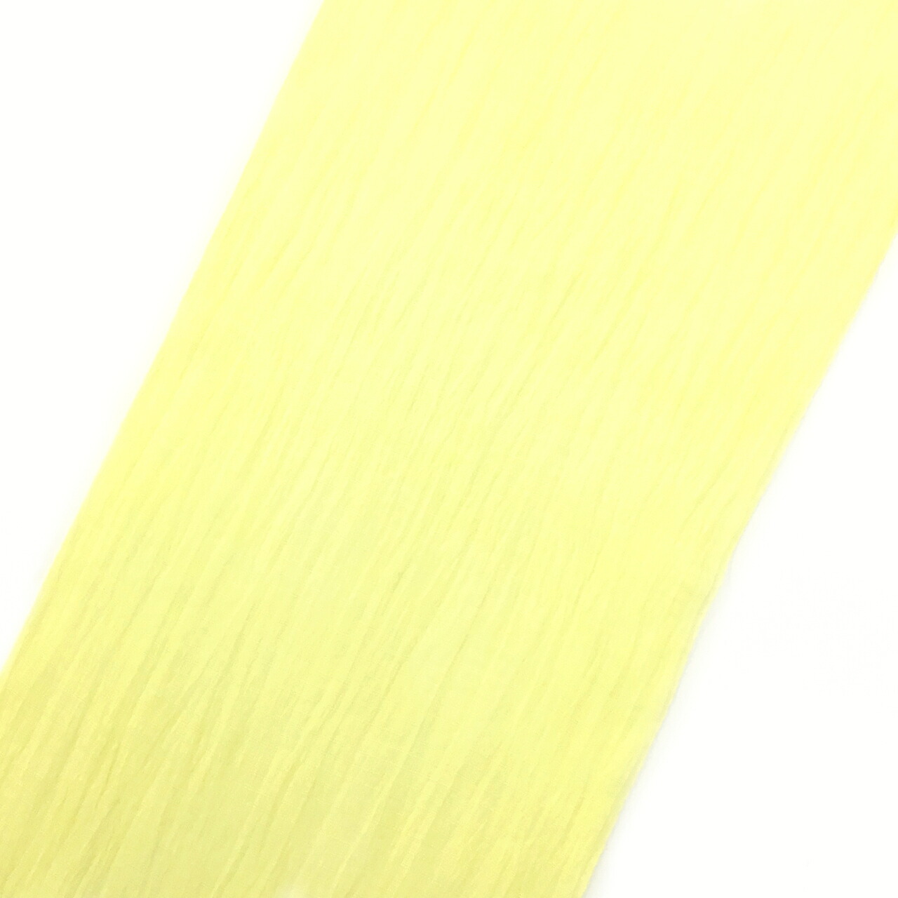 和小物さくら 夏帯揚げ 黄檗色 小千谷麻 無地染 【新品】