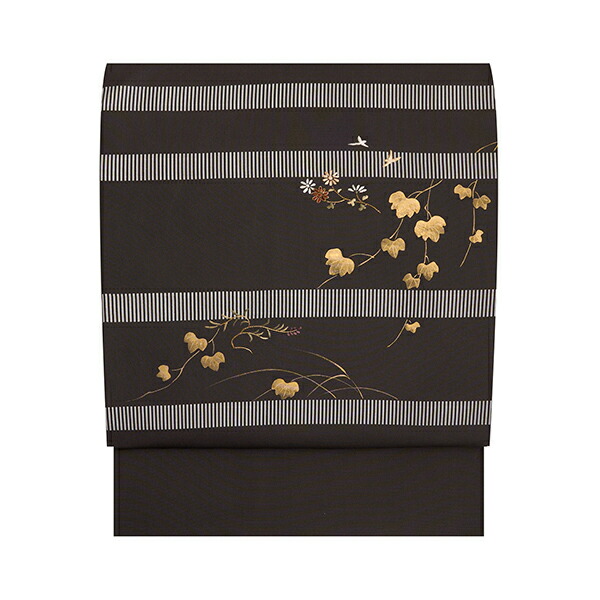 楽天市場】草紫堂南部茜染流水に花模様 開名古屋帯【未着用品】 : 銀座