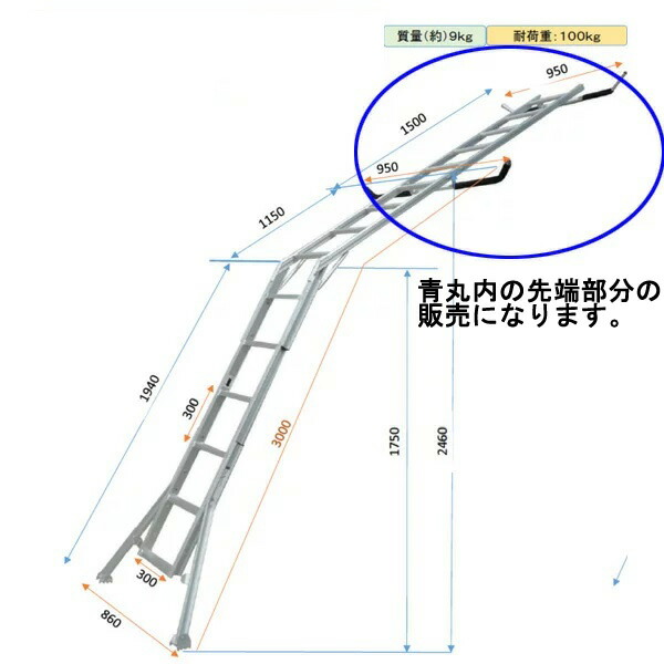 アル仕損ない アグリラダー用取りひろげる差し押さえ ＡＨＲ-150ＡＴ 【貨物輸送無料】