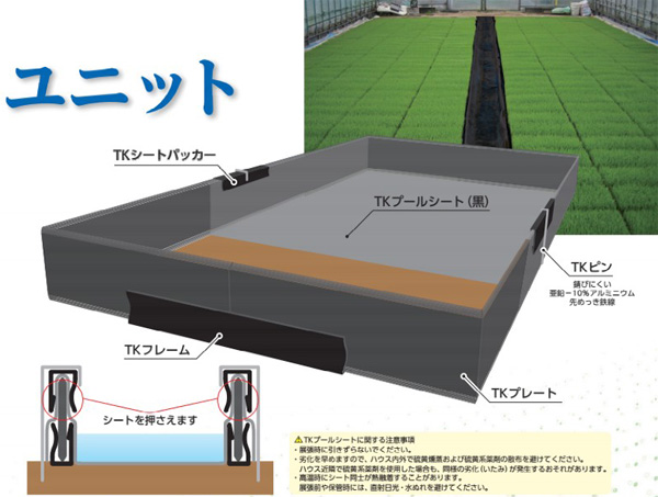 プール育苗専用遮水シート 黒 360ｃｍ×55ｍ 気質アップ