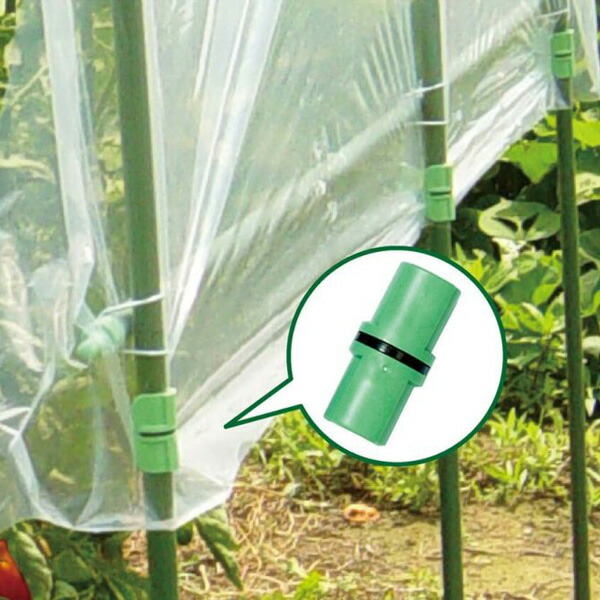 楽天市場】菜園クロスバンド Φ16mm〜20mm用 10ヶ入 イボ竹 支柱 DAIM