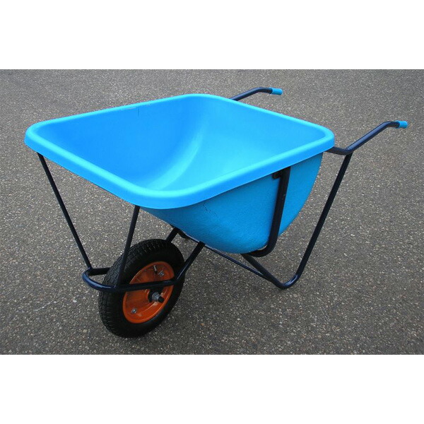 楽天市場】アルミ深型一輪車 バケットプラスチック 【送料無料