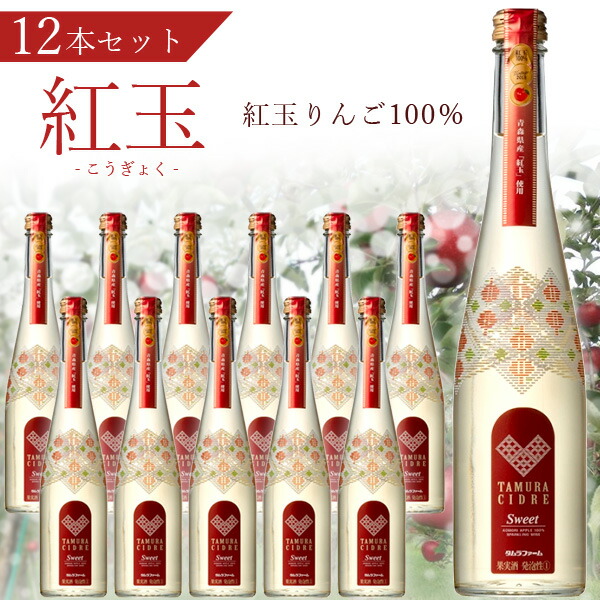 【12本セット送料無料】タムラシードル 紅玉 500ml&times;12本 田村シードル タムラ シードル りんご酒 シードルスパークリング アップル [T.001.2203.1.SE]｜燃えるカワサキグループ