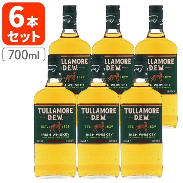 【1ケース(6本)送料無料】[箱無し] TULLAMORE DEW (タラモア デュー) 40度 700ml×6本 [1ケース] ウイスキー ブレンデッドウイスキー アイリッシュ [T.2874.-.UN]