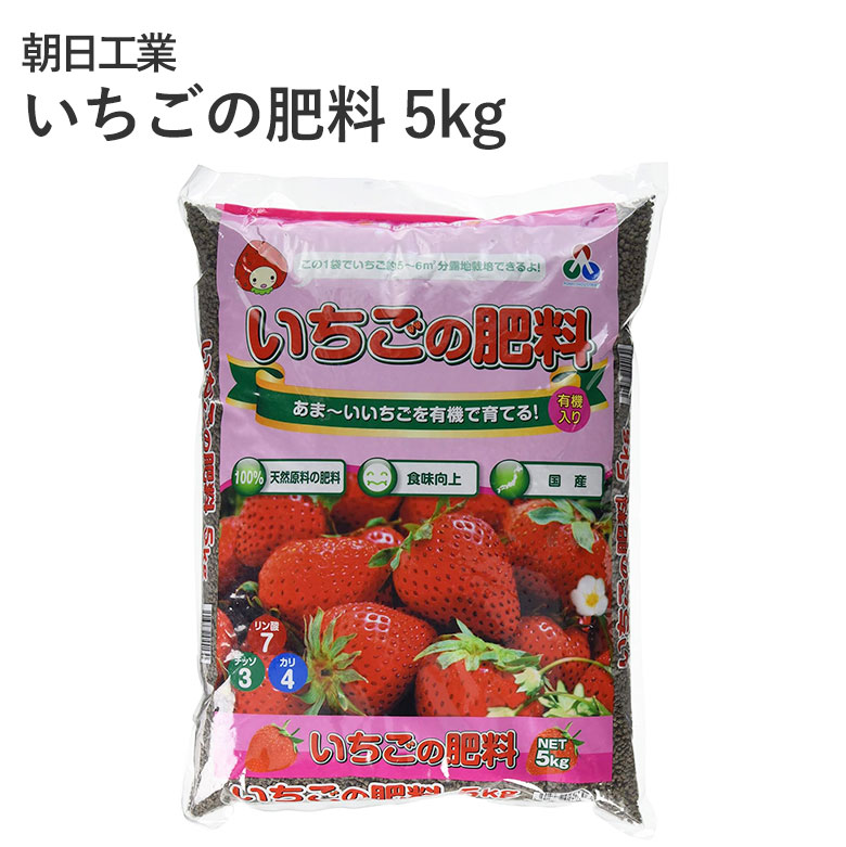 楽天市場】朝日工業 いちごの肥料 5kg 専用肥料 いちご専用 いちご
