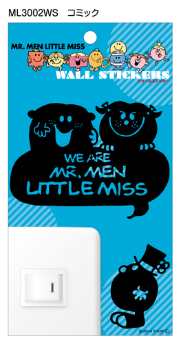 楽天市場 メール便可 ミスターメン リトルミス Mr Men Little Miss ウォールステッカー コミック 河島製作所 楽天市場店