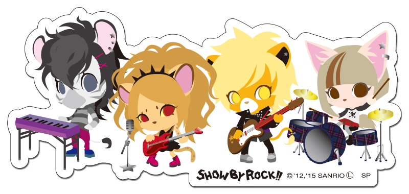 楽天市場 Show By Rock ステッカー すたっどばんぎゃっしゅ ショウバイロック Show By Rock 河島製作所 楽天市場店