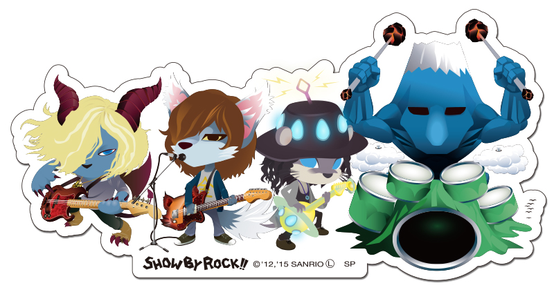 SHOW BY ROCK!!【ステッカー】(ガウガストライクス)ショウバイロック show by rock画像