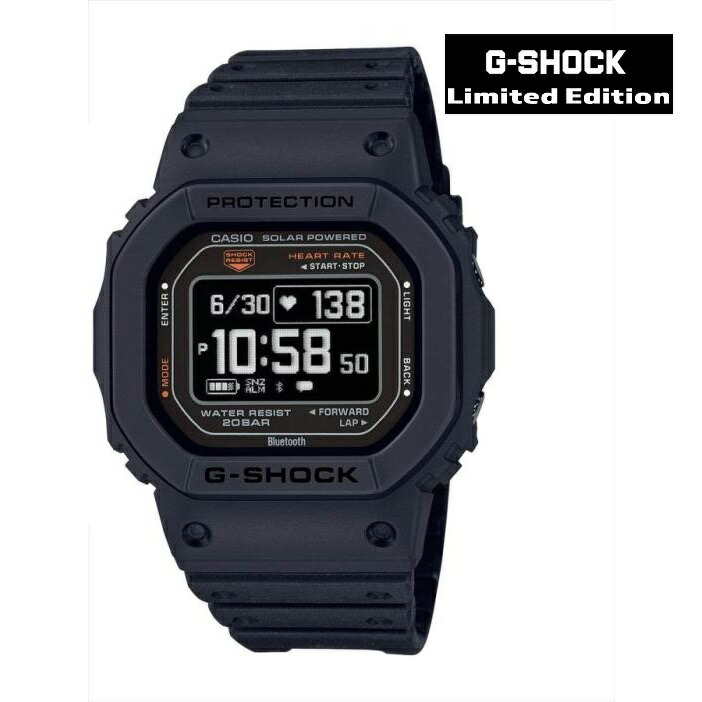 【再入荷】CASIO カシオ Gショック G-SHOCK DW-H5600-1JR G-SQUAD ブラック ソーラー Bluetooth 心拍計 歩数計 ランニング トレーニング スマートウォッチ メンズ 国内正規品 メーカー保証付 送料無料｜ジュエリー川スミ