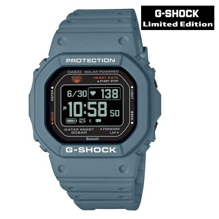 【再入荷】CASIO カシオ Gショック G-SHOCK DW-H5600-2JR G-SQUAD ネイビー ソーラー Bluetooth 心拍計 歩数計 ランニング トレーニング スマートウォッチ メンズ 国内正規品 メーカー保証付 送料無料｜ジュエリー川スミ